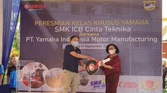 Yamaha Resmikan Kelas Khusus di SMK ICB Cinta Teknika Bandung dengan Kompetensi Keahlian Teknik Bisnis Sepeda Motor