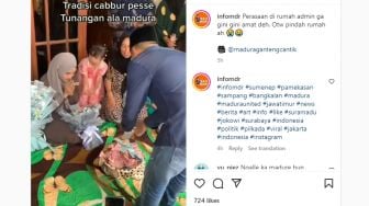 Viral Tradisi 'Tabur Uang' ke Pengantin Perempuan di Madura, Warganet: Auto Jadi Sultan