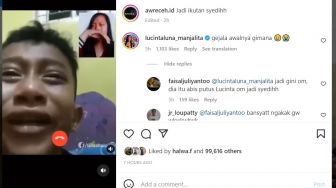 Lucinta Luna Ikut Komentari Video Bocah yang Menangis karena Diputus Pacar, Respon Netizen Bikin Ngakak