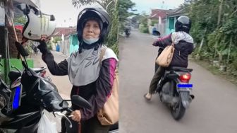 Nenek 83 Tahun Masih Bugar Naik Sepeda Motor Sendiri, Bocorkan Rahasia Awet Mudanya