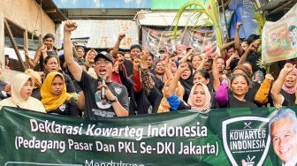 Komunitas Warteg, PKL dan Pedagang Pasar Kramat Jati Beri Dukungan untuk Ganjar