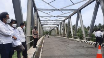 Komisi C DPRD DIY Tinjau Jembatan Glagah yang Nyaris Roboh: Sejak Dibangun 1980 Belum Ada Perbaikan