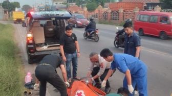 Jadi Korban Tabrak Lari di Jalan Raya Serang-Cilegon, Pemotor Wanita Tewas Tergeletak