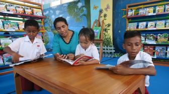 56 Perpustakaan Sekolah Dasar di Kabupaten Nagekeo, Flores, NTT Diresmikan, Beri Manfaat Bagi 6.300 Anak