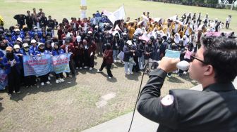 Mahasiswa dan Dosen Kompak Demo DPRD Lampung, Desak Bubarkan LAM-PT
