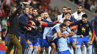 Spanyol Atasi Portugal meski Minim Peluang, Luis Enrique Singgung Indahnya Sepak Bola
