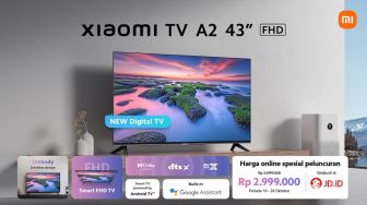 TV Digital Xiaomi TV A2 43 Inci Diluncurkan, Cuma Rp 3 Juta