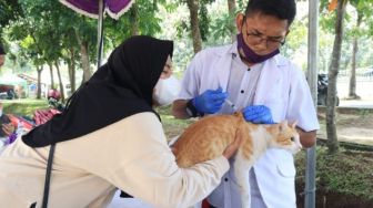 Cegah Penyakit Rabies, DPKP Kabupaten Tangerang Gelar Vaksin Gratis