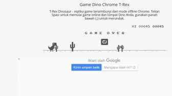 Ini Cara Mainkan Game Dinosaurus di Google Chrome, Tes Berapa Skormu?