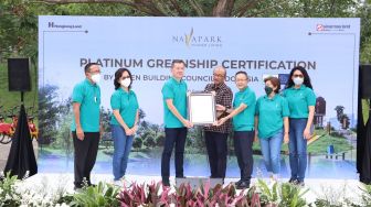 NavaPark Raih Greenship Neighborhood dari Green Building Council Indonesia