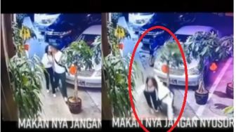 Bermesraan Sambil Jalan, Pasangan Ini 'Nyungsep' Usai Tabrak Pot Bunga, Publik: Syukurin!