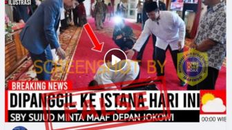 Heboh Foto SBY Ngaku Salah dan Bersujud di Hadapan Jokowi, Ternyata Begini Faktanya