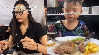 Perempuan Ini Ajak Anak Jalanan Makan Steak, Disebut Netizen si Cantik dan Baik Hati