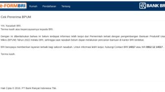 Siap-siap! Ini Cara Cek BLT Ojol Oktober 2022 Lewat E-Form BRI