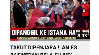 Heboh Anies Baswedan Sujud di Depan Jokowi Takut Dipenjara, Begini Fakta Sebenarnya