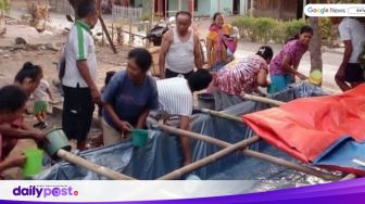 BPBD Kabupaten Ngawi Droping Air Bersih