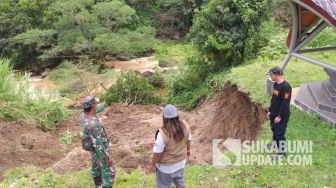 Baru Dipercantik, Spot Wisata Menara Curug Sodong Sukabumi Terancam Tanah Longsor