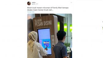 Viral Mesin Minuman di Family Mart Dipakai Main Game, Warganet Geregetan Pengen Nimbrung