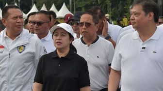 Bertemu Ketum Golkar Airlangga Hartarto di Monas, Puan Maharani: Kami Paham Kapan Bertanding dan Kapan Bersanding!