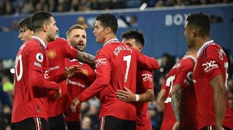 Galeri: Cristiano Ronaldo Cetak Gol ke-700 saat Manchester United Kalahkan Everton