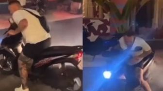 Bule di Bali Bikin Geger Karena Gunakan Motor Rental Sampai Berasap Dan Bising