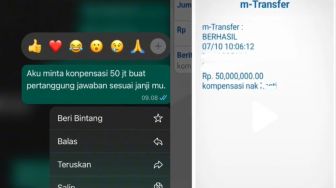 Sakit Hati Batal Nikah, Wanita Minta Uang Kompensasi Rp50 Juta ke Mantan