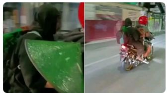 Sosok Fenomenal Musafir Joko Kendil Ketahuan Naik Sepeda Motor ke Arah Slawi