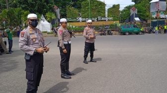 Pawai Taaruf MTQ, Arus Lalu Lintas Bundaran Simpang Empat Dialihkan