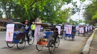 GMC Gandeng Komunitas Becak Kuala Kapuas Konsolidasikan Dukungan Melalui Konvoi dan Deklarasi