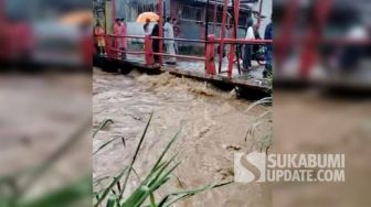 Penampakan Luapan Sungai Cisuda Sukabumi, Warga Berharap Bencana Februari 2022 Tak Terulang