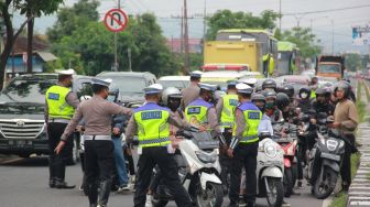 Demi Kelancaran Pelantikan Presiden, Polres Malang Gencar Tertibkan Lalu Lintas