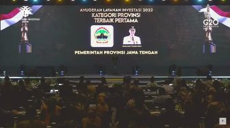 Tiga Kali Berturut-turut, Pemprov Jateng Jadi yang Terbaik Pertama dalam Anugerah Layanan Investasi 2022