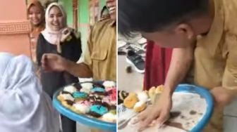 Dapat Surprise Ulang Tahun dari Guru, Reaksi Malu Siswi Ini Berakhir Apes