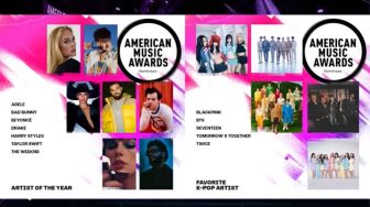 Daftar Lengkap Nominasi AMAs 2022,Favorite K-Pop Artist Jadi Nominasi Baru