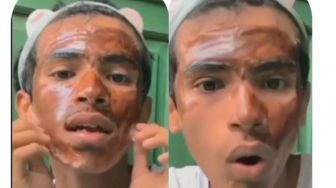 Masker Wajah Bikin Kumis Hilang kayak Waxing, Pria Ini Syok Saat Mengelupasnya