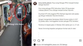 2 Anggota PPSU Diduga Jadi Korban Hipnotis, Diturunkan di Pinggir Jalan, Terekam CCTV