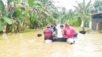 Banjir di Sumbermanjing Wetan Setelah Hujan Lebat Mengguyur Malang