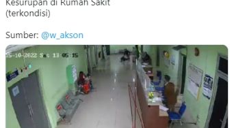 Pria Kesurupan Terekam CCTV Diduga Terjadi di Rumah Sakit Sleman, Sempat Bikin Pengunjung Panik