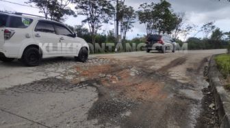 Baru Diperbaiki, Jalan Menuju Bontang Lestari Kembali Rusak