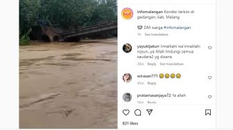 Jembatan Penghubung Antar Kecamatan di Kabupaten Malang Putus Diterjang Banjir, Akses Lumpuh Total
