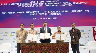 Pertamina NREIGNIS Energy HoldingsKrakatau Steel Studi Bersama Pengembangan Hidrogen Bersih di Indonesia