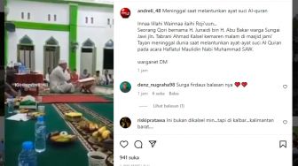 Seorang Qori Meninggal Saat Lantunkan Ayat Suci Al-Qur'an, Warganet: Surga Firdaus Balasannya