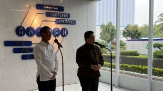 Anies Lengser, Erick Thohir Temui PJ Gubernur DKI Jakarta Heru Budi Hartono