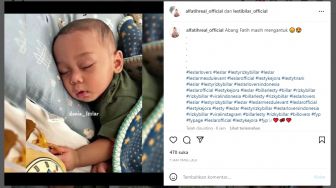 Foto Baby L Tidur Viral di IG, Warganet Ramai Kirim Doa: Sehat Selalu Nak Soleh