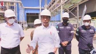Tinjau Pembangunan Smelter Anyar di Bangka Barat, Jokowi: Ini Bentuk Keseriusan Kita untuk Hilirisasi Timah
