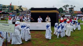 Siswa TK se-Kabupaten Majalengka Ikuti Peragaan Manasik Haji