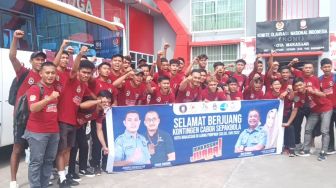 Tim Sepakbola Porprov XVII Kota Makassar Bertolak ke Sinjai
