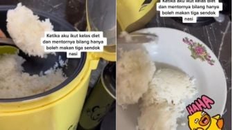 Ikuti Tips Diet Makan 3 Sendok, Porsinya Malah Bikin Warganet Kaget