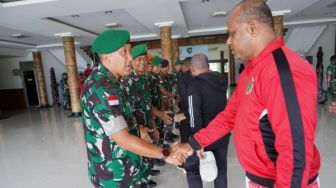 Kodam Cenderawasih Sambut Kepulangan Kontingen Liga Santri Kasad