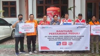 Pertamina Peduli Bantu Korban Bencana Banjir di Kalimantan Tengah